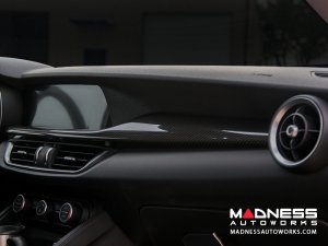 Alfa Romeo Stelvio Dash Trim Kit - Carbon Fiber Alfa Romeo Stelvio Dash Trim Kit - Carbon Fiber